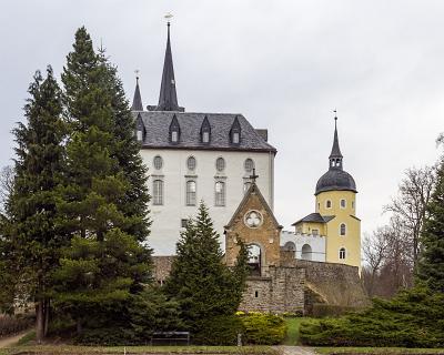 Neuhausen-1 Schloss Purschenstein, Parkseite