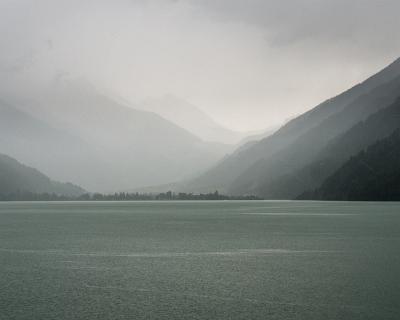 Schweiz2016-39 Rückfahrt im Sommerregen - Lago di Poschiavo