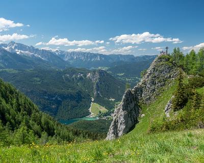 Alpen_Juni_2020-8 Blick zum Königssee, rechts vorn der Vogelstein