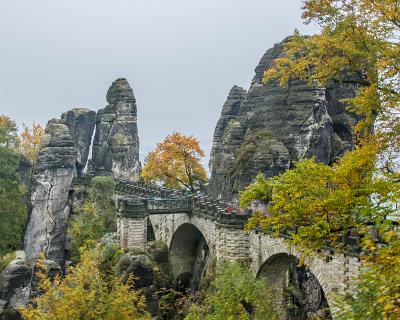 Bilder2016-69 Basteibrücke im Herbst (Mittelwert aus 5 Einzelfotos)
