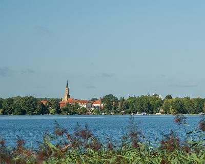 Bild 2012-19  Anfang und Abschluss der Tour war Fürstenberg. Der Blick ist von Ravensbrück aus.