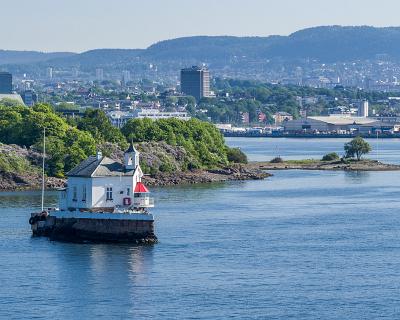 Lofotenreise-14 Einfahrt in den Hafen Oslo: 