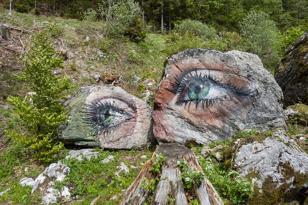 Kunst im Wald bei Zgornja Sorica
